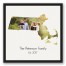 Massachusetts Family 20x20 Personalized Black Floating Framed Canvas