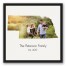 Nebraska Family 20x20 Personalized Black Floating Framed Canvas