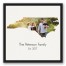 North Carolina Family 20x20 Personalized Black Floating Framed Canvas