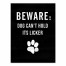 Dog Licker 30x40 Canvas Wall Art
