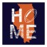 Designs Direct Creative Group Illinois Football State Pride 16x16 Canvas Wall Art
