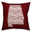 Red Alabama Go Team 16x16 Spun Poly Pillow