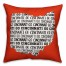 Orange Ohio Go Team 16x16 Spun Poly Pillow