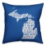 Blue Michigan Go Team 16x16 Spun Poly Pillow