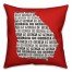 Red Georgia Go Team 16x16 Spun Poly Pillow
