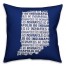 Blue Indiana Go Team 16x16 Spun Poly Pillow