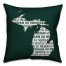 Green Michigan Go Team 16x16 Spun Poly Pillow