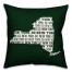 Green New York Go Team 16x16 Spun Poly Pillow