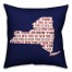 Blue New York Go Team 16x16 Spun Poly Pillow