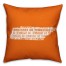 Orange Tennessee Go Team 16x16 Spun Poly Pillow