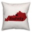 Red and Black Kentucky Pride 16x16 Spun Poly Pillow