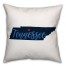 Navy and Blue Tennessee Pride 16x16 Spun Poly Pillow