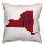 Red and Blue New York Pride 16x16 Spun Poly Pillow