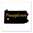 Designs Direct Creative Group Black and Yellow Pennsylvania Pride 16x16 Canvas Wall Art