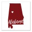 Designs Direct Creative Group Red and White Alabama Pride 16x16 Canvas Wall Art
