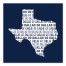 Designs Direct Creative Group Blue Texas Go Team 16x16 Canvas Wall Art
