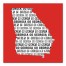 Designs Direct Creative Group Red Georgia Go Team 16x16 Canvas Wall Art