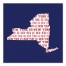 Designs Direct Creative Group Blue New York Go Team 16x16 Canvas Wall Art