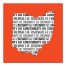 Designs Direct Creative Group Orange Ohio Go Team 16x16 Canvas Wall Art
