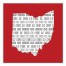 Designs Direct Creative Group Red Ohio Go Team 16x16 Canvas Wall Art