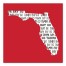 Designs Direct Creative Group Red Florida Go Team 16x16 Canvas Wall Art