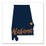 Designs Direct Creative Group Blue and Orange Alabama Pride 16x16 Canvas Wall Art
