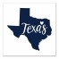Designs Direct Creative Group Blue and White Texas Pride 16x16 Canvas Wall Art
