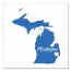 Designs Direct Creative Group Blue and White Michigan Pride 16x16 Canvas Wall Art