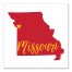 Designs Direct Creative Group Red and Yellow Missouri Pride 16x16 Canvas Wall Art