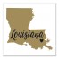 Designs Direct Creative Group Tan and Black Louisiana Pride 16x16 Canvas Wall Art