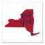 Designs Direct Creative Group Red and Blue New York Pride 16x16 Canvas Wall Art