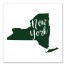 Designs Direct Creative Group Green and White New York Pride 16x16 Canvas Wall Art