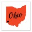 Designs Direct Creative Group Orange and Brown Ohio Pride 16x16 Canvas Wall Art