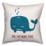 Sleepy Whale 16x16 Spun Poly Pillow