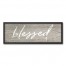 Rustic Blessed 12x36 Black Framed Canvas