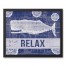 Relax Whale 16x20 Black Framed Canvas