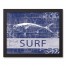 Surf Fish 11x14 Black Framed Canvas