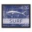 Surf Fish 16x20 Black Framed Canvas