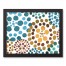 Colorful Floral Dots 11x14 Black Framed Canvas