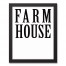 Farm House 11x14 Black Framed Canvas