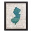 Jersey Shore Cities 11x14 Black Framed Canvas