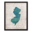 Jersey Shore Cities 16x20 Black Framed Canvas