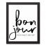 Bon Jour 11x14 Black Framed Canvas