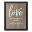 Love Grows 11x14 Black Framed Canvas