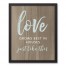 Love Grows 16x20 Black Framed Canvas
