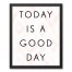 Today Is A Good Day 16x20 Black Framed Canvas