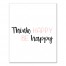 Think Happy Be Happy Wall Art