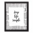 Keep Life Simple with Boarder 11x14 Black Framed Canvas