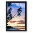 Palm Tree Coastal Sunset Wall Art
