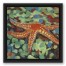 Painted Starfish on Sea glass Wall Art